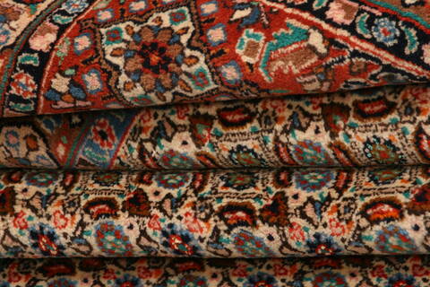 Mood Cream Square Hand Knotted 69 X 85  Area Rug 100-23224 Image 6
