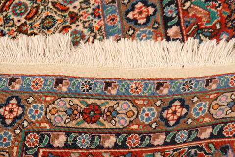 Mood Cream Square Hand Knotted 69 X 85  Area Rug 100-23224 Image 9