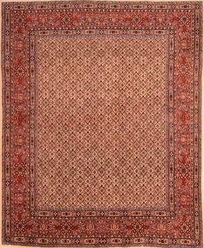 Mood Cream Square Hand Knotted 6'9" X 8'5"  Area Rug 100-23224
