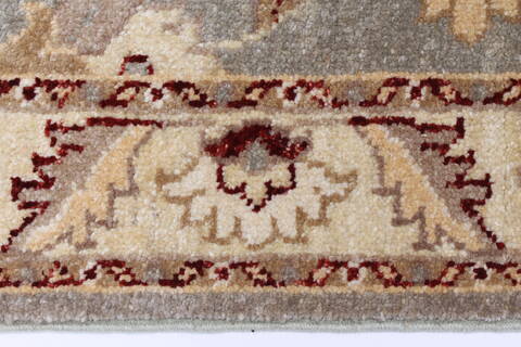 Pishavar Grey Runner Hand Knotted 29 X 99  Area Rug 250-23225 Image 1