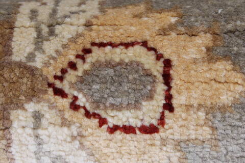 Pishavar Grey Runner Hand Knotted 29 X 99  Area Rug 250-23225 Image 6