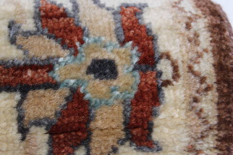 Chobi Brown Runner Hand Knotted 25 X 83  Area Rug 250-23228 Image 10