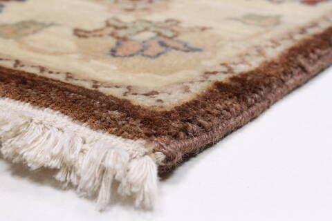Chobi Brown Runner Hand Knotted 25 X 83  Area Rug 250-23228 Image 7