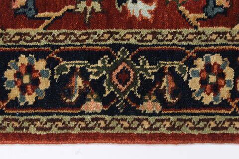 Kashmar Brown Runner Hand Knotted 25 X 80  Area Rug 250-23233 Image 2