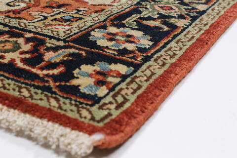Kashmar Brown Runner Hand Knotted 25 X 80  Area Rug 250-23233 Image 5