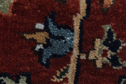Kashmar Brown Runner Hand Knotted 25 X 80  Area Rug 250-23233 Image 6