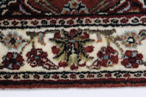 Semnan Brown Runner Hand Knotted 25 X 80  Area Rug 250-23234 Image 2