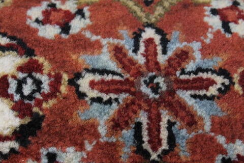 Semnan Brown Runner Hand Knotted 25 X 80  Area Rug 250-23234 Image 6