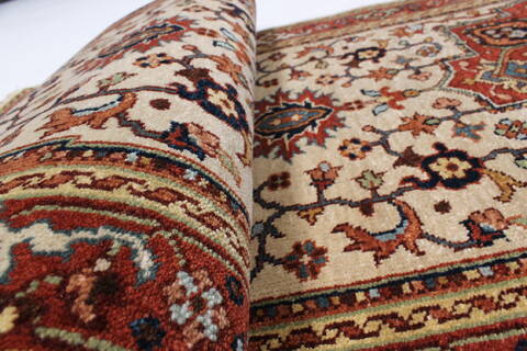 Serapi Beige Runner Hand Knotted 26 X 711  Area Rug 250-23235 Image 10