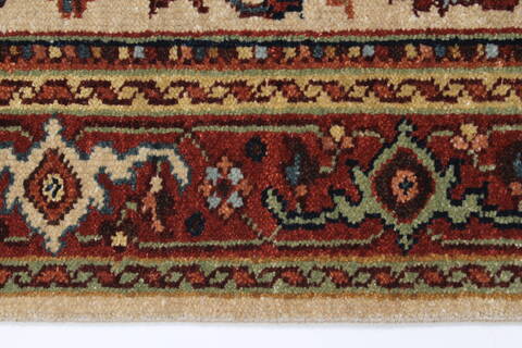 Serapi Beige Runner Hand Knotted 26 X 711  Area Rug 250-23235 Image 2