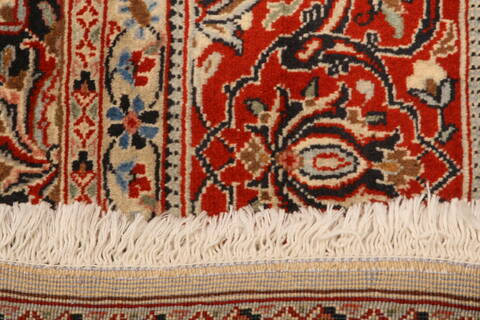 Sarouk Beige Hand Knotted 69 X 910  Area Rug 100-23236 Image 8