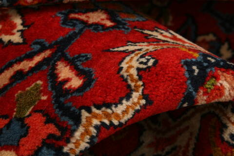 Isfahan Red Hand Knotted 610 X 100  Area Rug 100-23240 Image 1