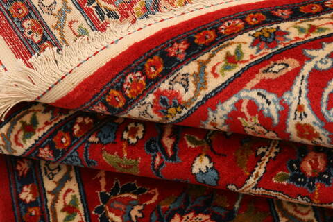Isfahan Red Hand Knotted 610 X 100  Area Rug 100-23240 Image 5