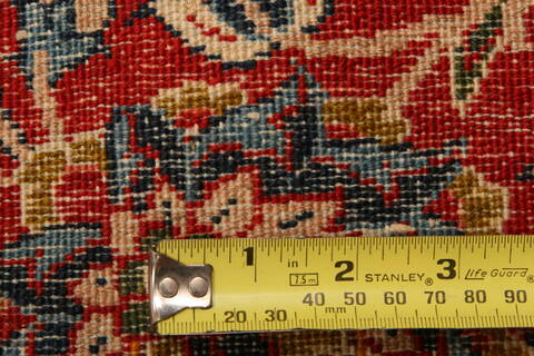 Isfahan Red Hand Knotted 610 X 100  Area Rug 100-23240 Image 7