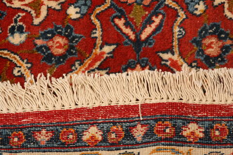 Isfahan Red Hand Knotted 610 X 100  Area Rug 100-23240 Image 8