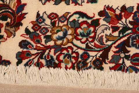 Sarouk Red Square Hand Knotted 87 X 89  Area Rug 100-23255 Image 8