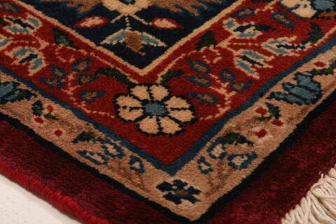 Yazd Red Hand Knotted 68 X 103  Area Rug 100-23257 Image 10