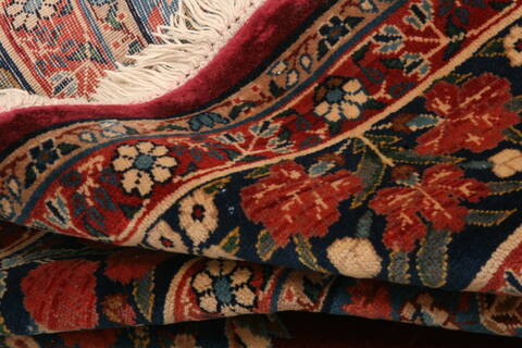 Yazd Red Hand Knotted 68 X 103  Area Rug 100-23257 Image 5