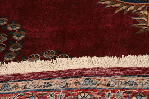 Yazd Red Hand Knotted 68 X 103  Area Rug 100-23257 Image 9