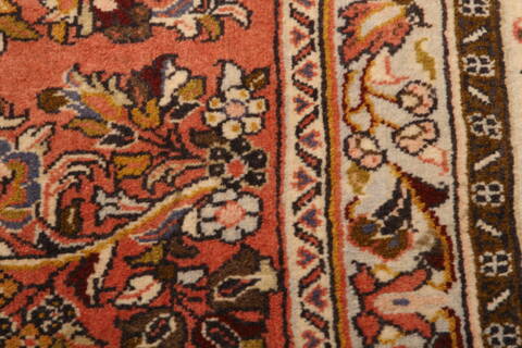 Sarouk Red Hand Knotted 85 X 87  Area Rug 100-23265 Image 10