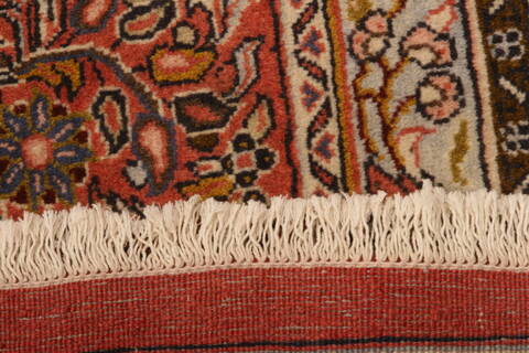 Sarouk Red Hand Knotted 85 X 87  Area Rug 100-23265 Image 8