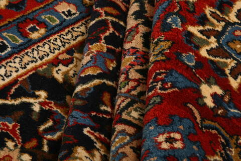 Sarouk Red Hand Knotted 611 X 102  Area Rug 100-23280 Image 4