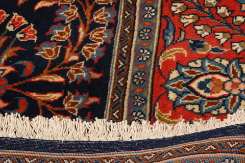 Sarouk Blue Hand Knotted 68 X 100  Area Rug 100-23281 Image 6