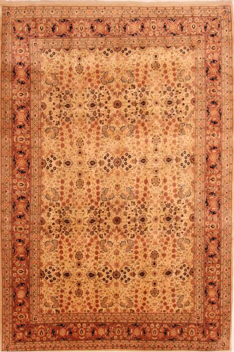 Hereke Yellow Hand Knotted 65 X 97  Area Rug 100-23311 Image 0