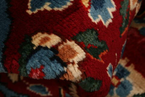 Yazd Red Hand Knotted 610 X 100  Area Rug 100-23313 Image 1