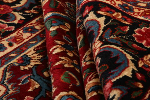 Yazd Red Hand Knotted 610 X 100  Area Rug 100-23313 Image 3