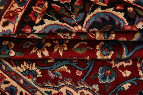 Yazd Red Hand Knotted 610 X 100  Area Rug 100-23313 Image 4