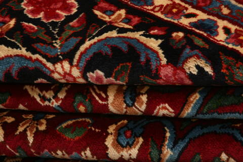 Yazd Red Hand Knotted 610 X 100  Area Rug 100-23313 Image 6