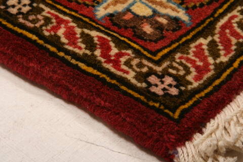 Bakhtiar Red Hand Knotted 611 X 103  Area Rug 100-23316 Image 8