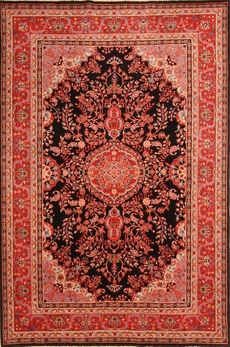 Tabriz Red Hand Knotted 60 X 90  Area Rug 100-23323 Image 0