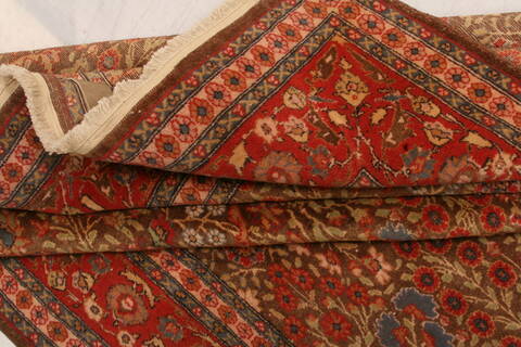 Hereke Red Hand Knotted 62 X 100  Area Rug 100-23324 Image 3