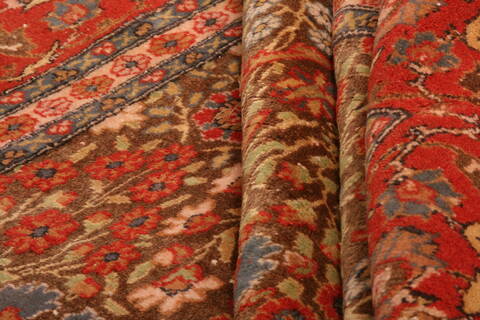 Hereke Red Hand Knotted 62 X 100  Area Rug 100-23324 Image 4