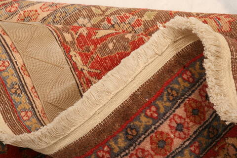 Hereke Red Hand Knotted 62 X 100  Area Rug 100-23324 Image 5