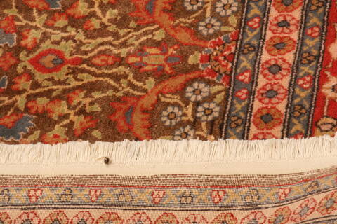 Hereke Red Hand Knotted 62 X 100  Area Rug 100-23324 Image 8
