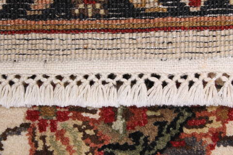Kashmar Beige Runner Hand Knotted 26 X 80  Area Rug 250-23327 Image 11