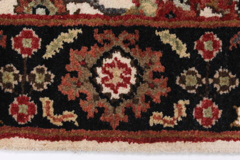 Kashmar Beige Runner Hand Knotted 26 X 80  Area Rug 250-23327 Image 2