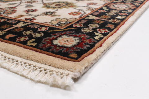 Kashmar Beige Runner Hand Knotted 26 X 80  Area Rug 250-23327 Image 5