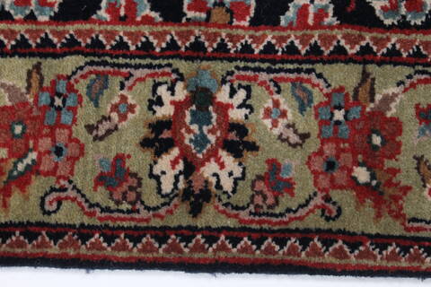 Kashmir Blue Runner Hand Knotted 28 X 711  Area Rug 250-23331 Image 2