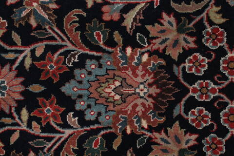 Kashmir Blue Runner Hand Knotted 28 X 711  Area Rug 250-23331 Image 3