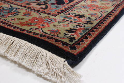 Kashmir Blue Runner Hand Knotted 28 X 711  Area Rug 250-23331 Image 5