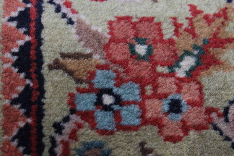 Kashmir Blue Runner Hand Knotted 28 X 711  Area Rug 250-23331 Image 8