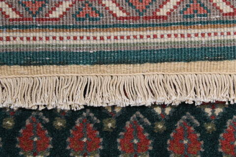 Bidjar Green Runner Hand Knotted 27 X 78  Area Rug 250-23337 Image 10