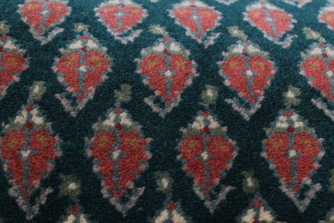 Bidjar Green Runner Hand Knotted 27 X 78  Area Rug 250-23337 Image 6