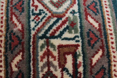 Bidjar Green Runner Hand Knotted 27 X 78  Area Rug 250-23337 Image 7
