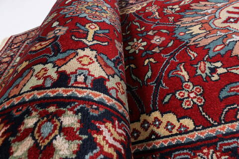 Semnan Red Runner Hand Knotted 27 X 710  Area Rug 250-23339 Image 10