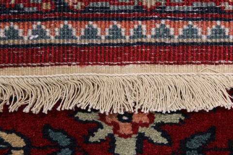 Semnan Red Runner Hand Knotted 27 X 710  Area Rug 250-23339 Image 12